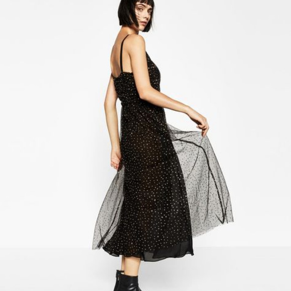 Zara | Dresses | Zara Long Tulle Dress 